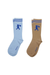 RUNAWAY GIRL SOCKS 2 PACK SKY BLUE/SESAME