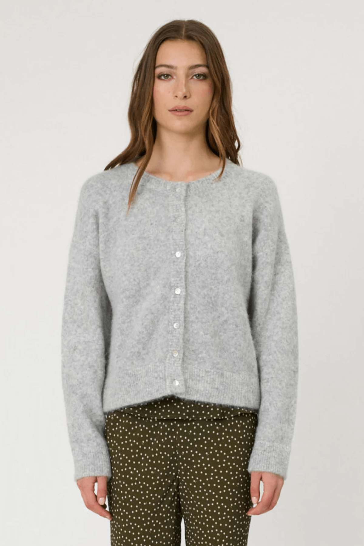 RYDER CARDIGAN GREY MARLE