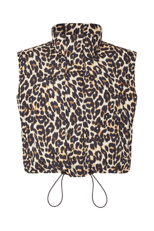 SADA VEST LEOPARD PRINT