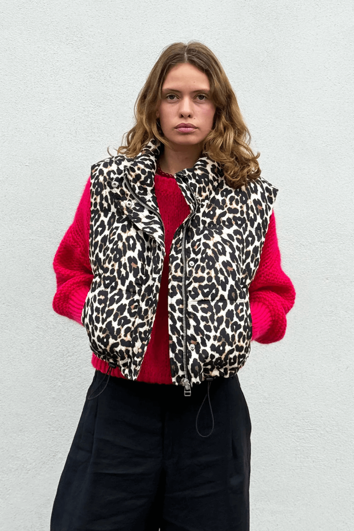 SADA VEST LEOPARD PRINT