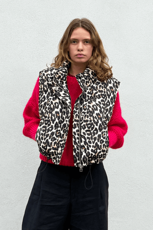 SADA VEST LEOPARD PRINT