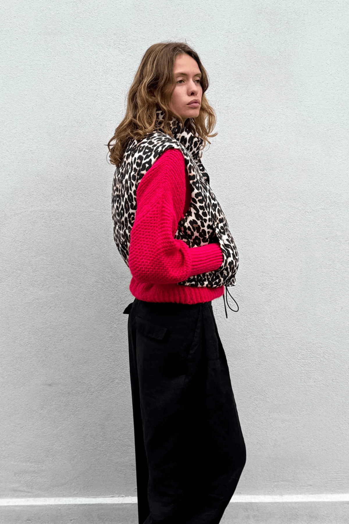 SADA VEST LEOPARD PRINT