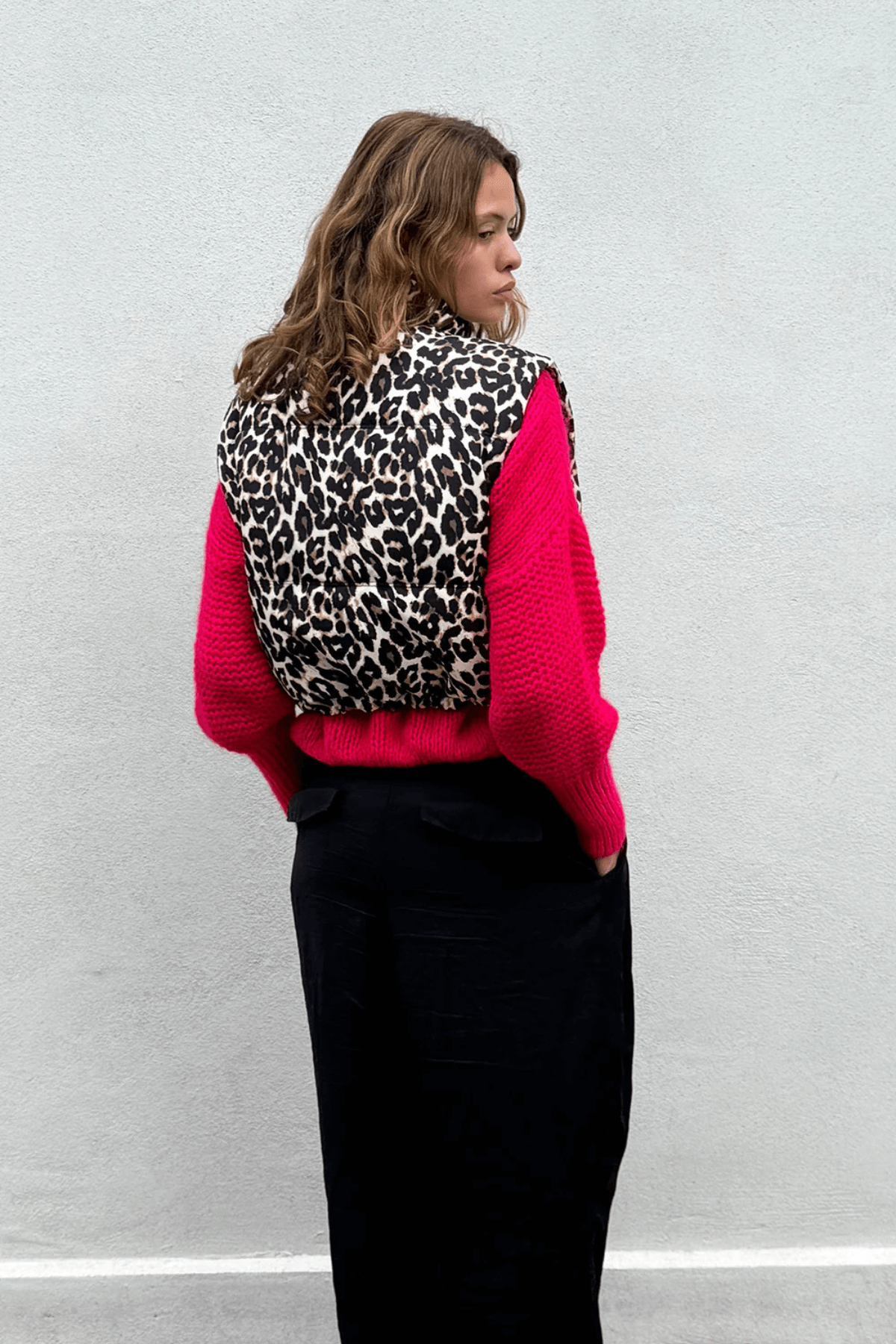 SADA VEST LEOPARD PRINT