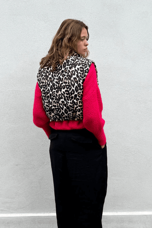 SADA VEST LEOPARD PRINT