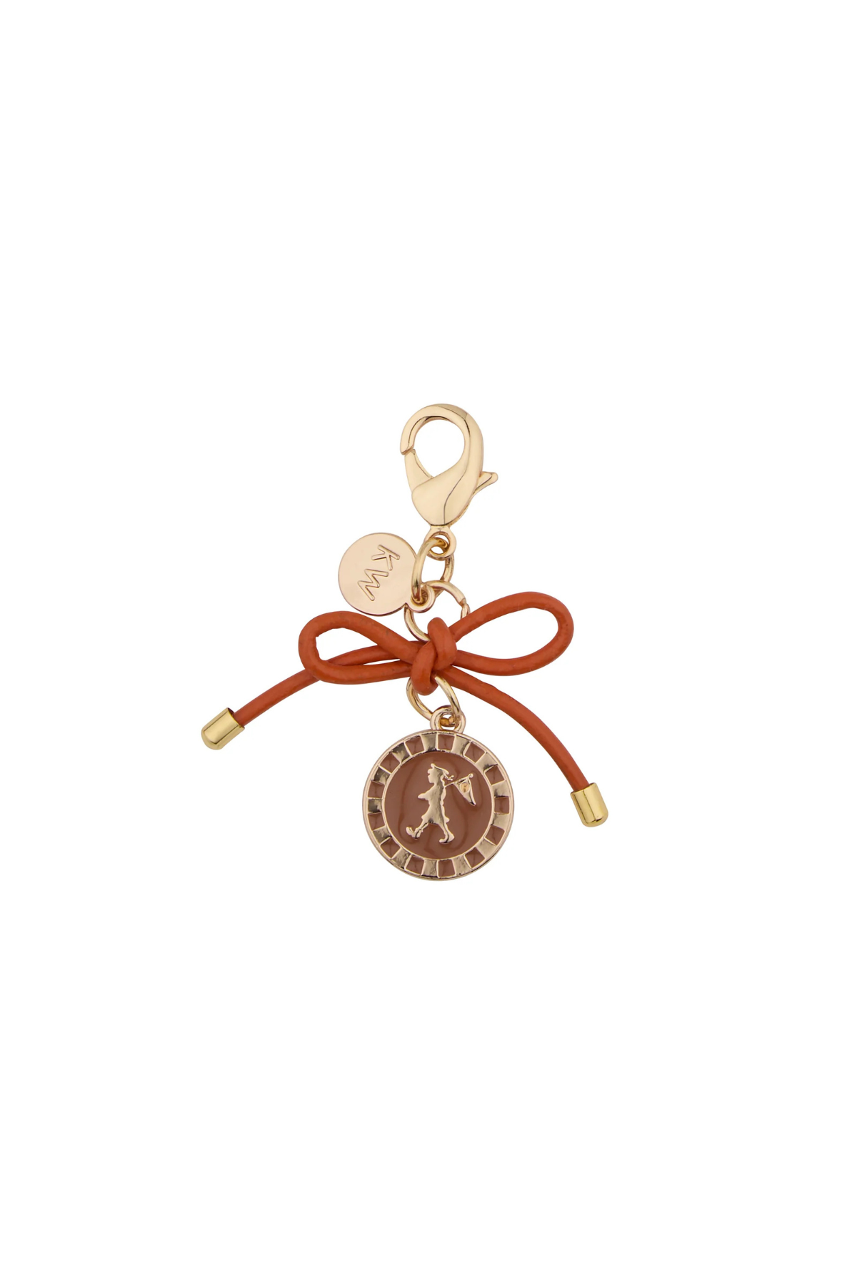 SAILOR GIRL CHARM GOLD/BROWN