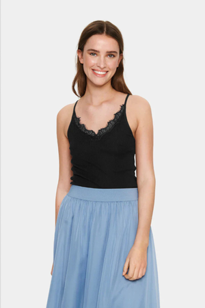 MAYA STRAP TOP BLACK
