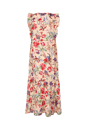 SAMO MIDI DRESS FOWER PRINT