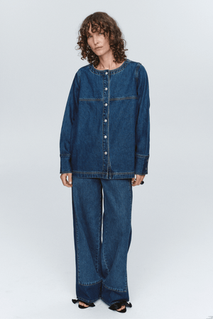 SEAM SHIRT WASHED INDIGO