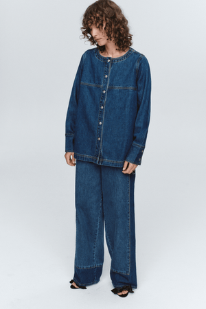 SEAM SHIRT WASHED INDIGO