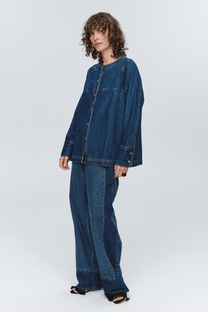 SEAM SHIRT WASHED INDIGO