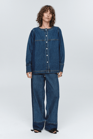 SEAM SHIRT WASHED INDIGO