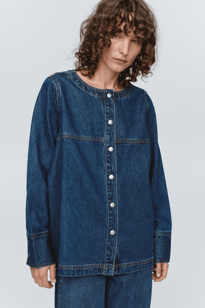 SEAM SHIRT WASHED INDIGO