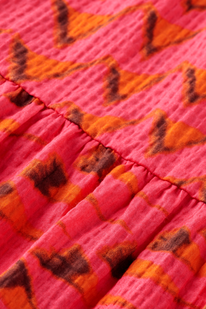 SEERSUCKER MIDI DRESS HOUSE OF MIRRORS PINK