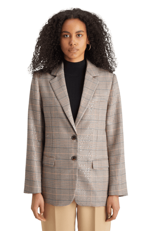 SEQUIN PRINCE OF WALES CHECK