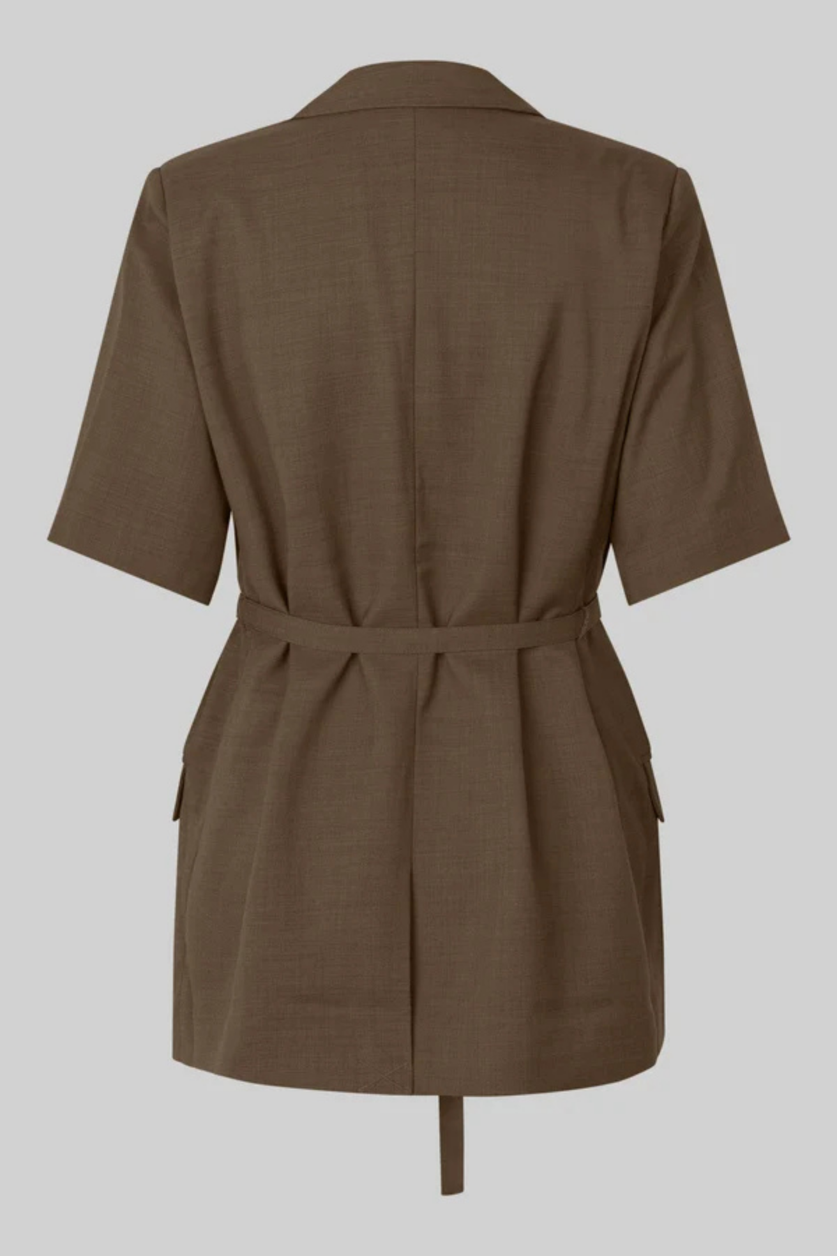 SHARO SHORT SLEEVE BLAZER CANTEEN