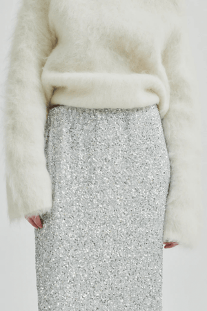 SHIMMA SKIRT SILVER