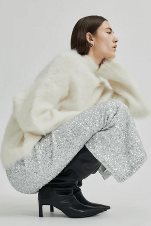 SHIMMA SKIRT SILVER