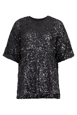 SHINE QUEENS TOP BLACK