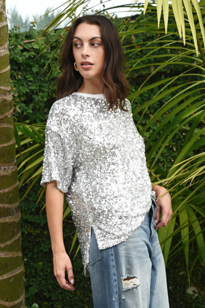SHINE QUEENS TOP SILVER