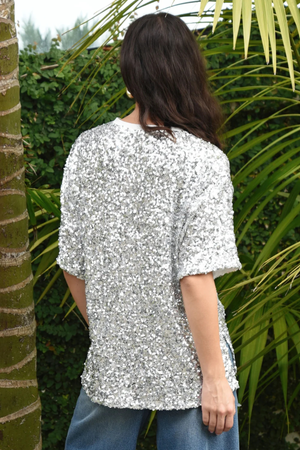 SHINE QUEENS TOP SILVER