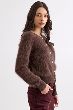 SIERRA CARDI DARK CHOCOLATE