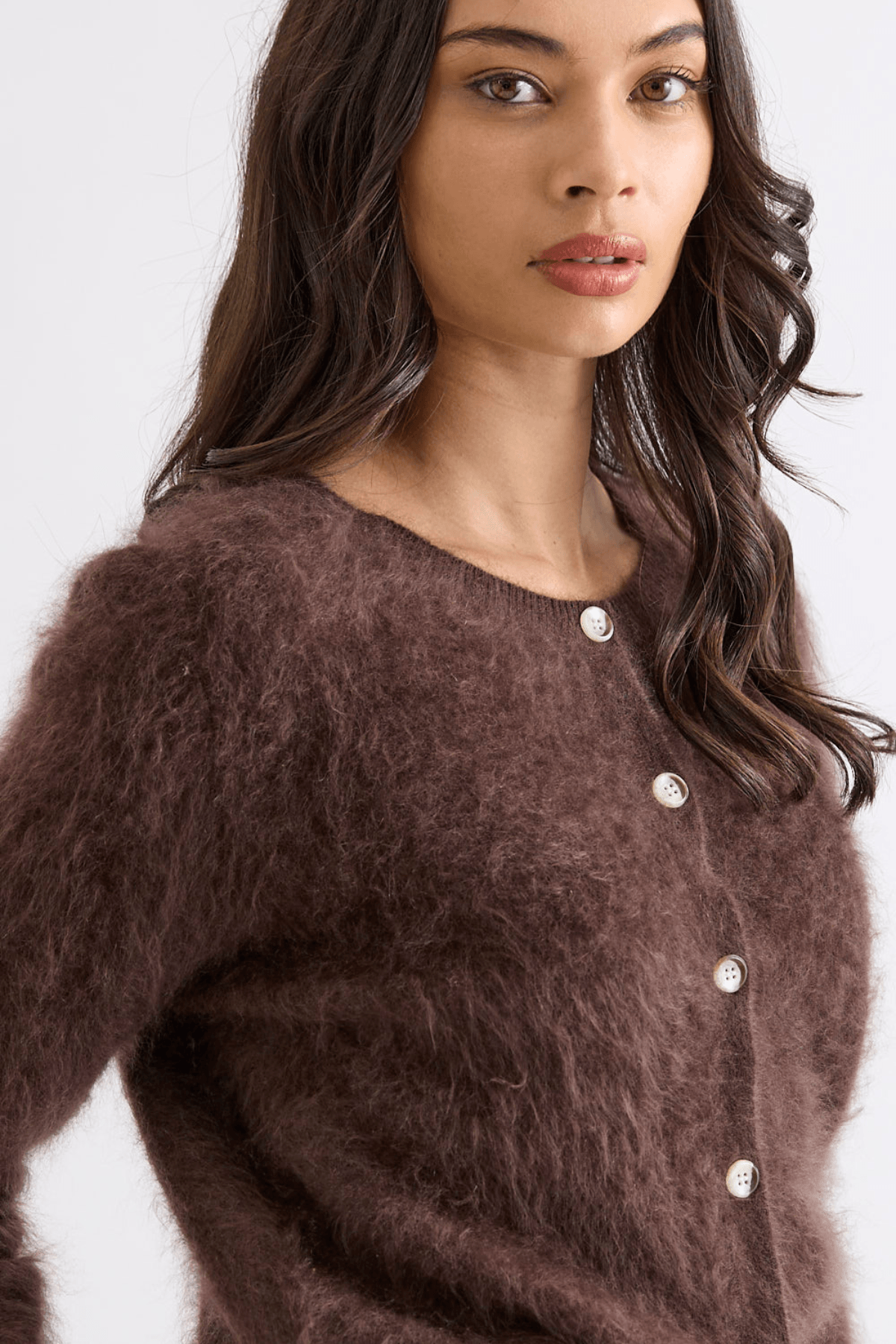 SIERRA CARDI DARK CHOCOLATE