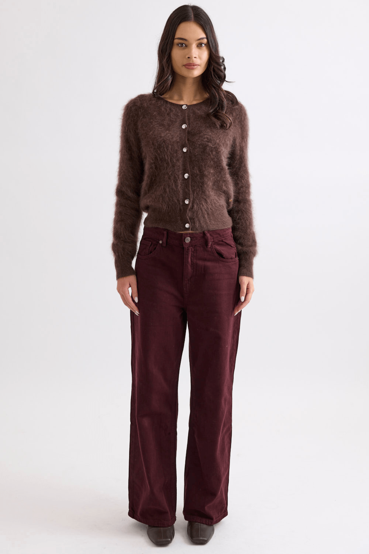 SIERRA CARDI DARK CHOCOLATE