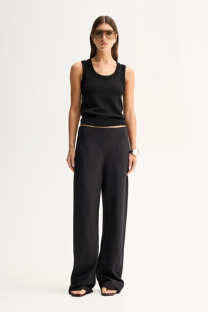 SILAS KNIT TOP BLACK