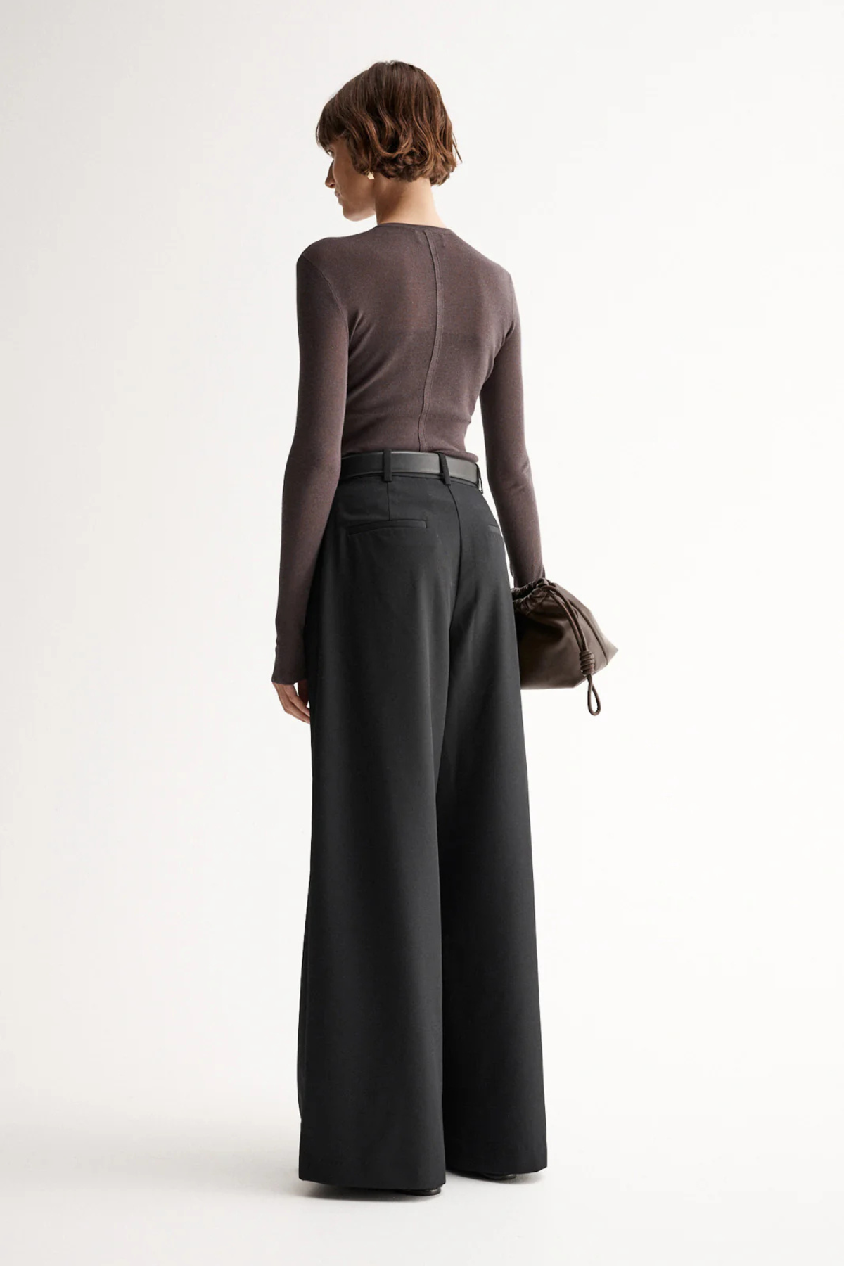 SILIA KNIT TOP CHOCOLATE
