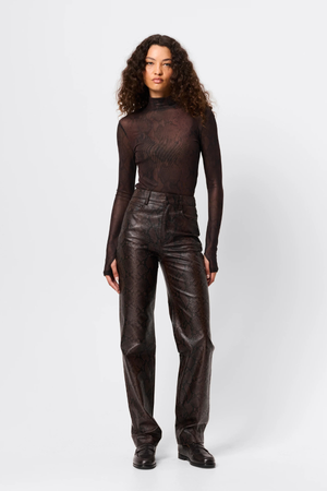 SIREN LONG SLEEVE TOP SNAKE PRINT