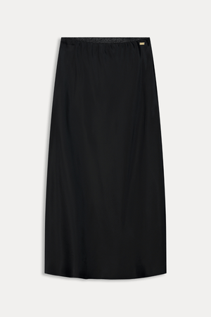 SKIRT SATIN BLACK