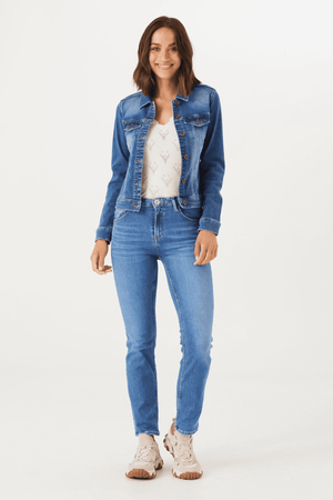 SOFIA SLIM FIT JACKET MEDIUM DENIM