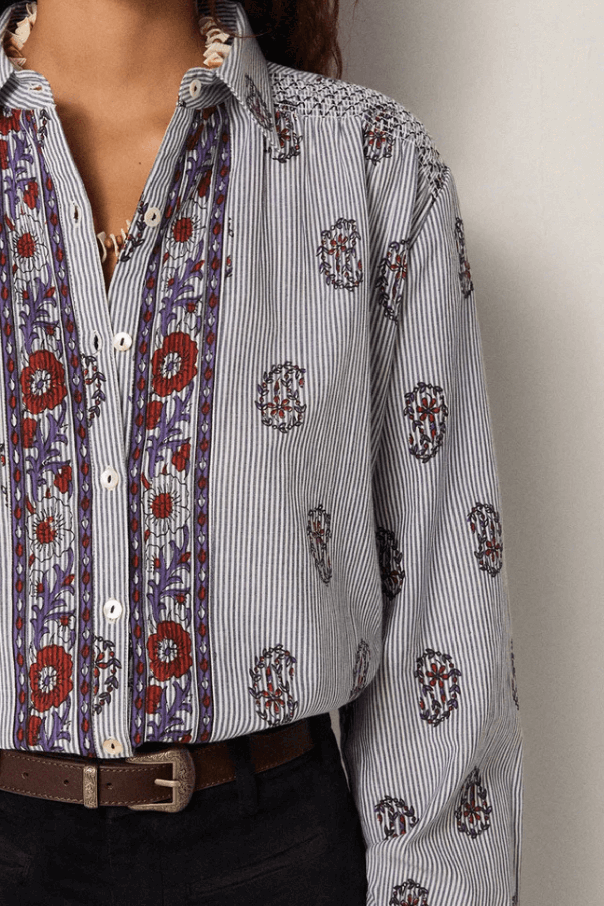 SOPHIE BLOUSE STRIPED MEADOW