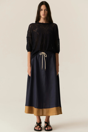 SPECK SKIRT INK/GINGER