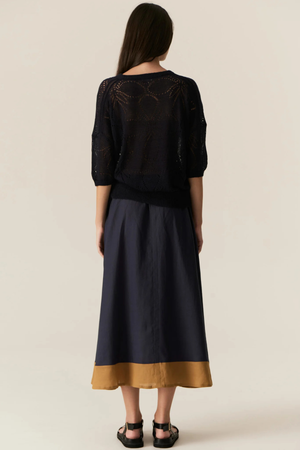 SPECK SKIRT INK/GINGER