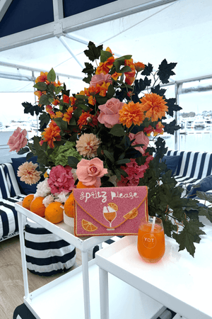 SPRITZ PLEASE BEADED BAG