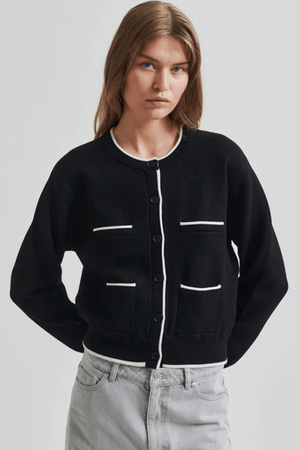 STINNE CARDIGAN BLACK