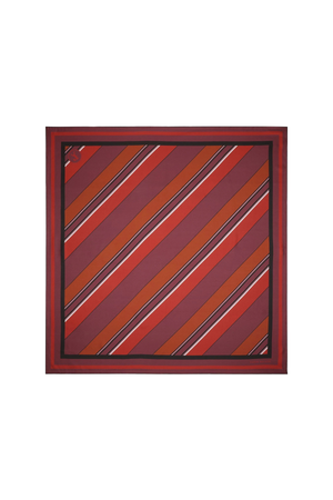 STRIPE CLASSIC SCARF PLUM