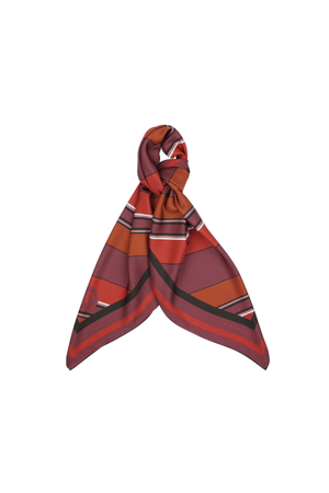 STRIPE CLASSIC SCARF PLUM