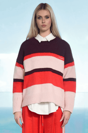 JUST MY STRIPE JUMPER RED MULTI