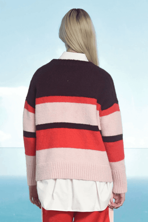 JUST MY STRIPE JUMPER RED MULTI