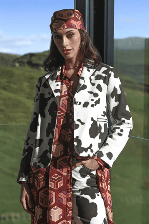 SUITS HER JACKET BROWN COW