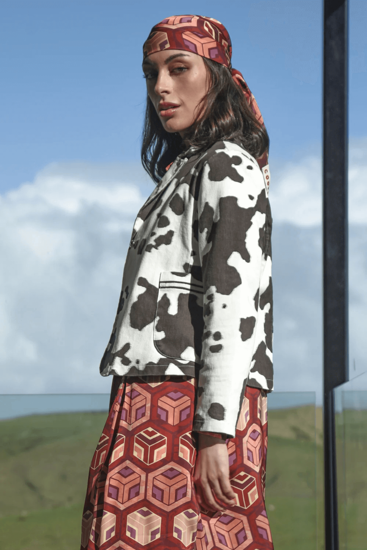 SUITS HER JACKET BROWN COW