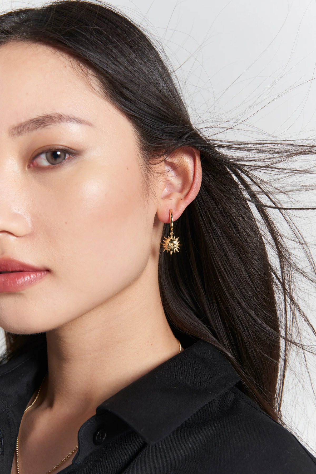 SUN & MOON HOOPS SILVER