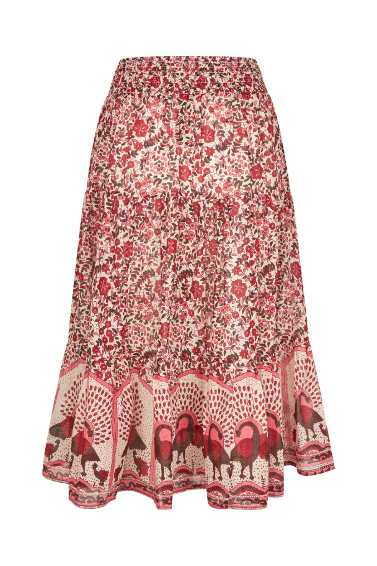 SUNNY MIDI SKIRT RED