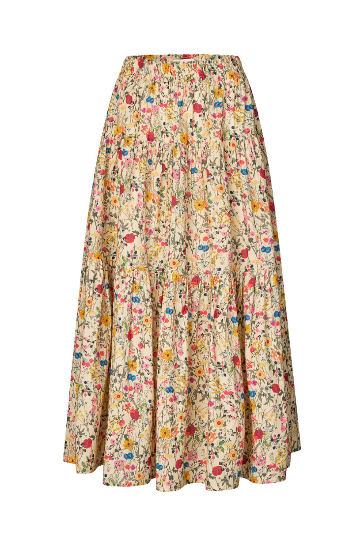 SUNSET MAXI SKIRT FLOWER PRINT