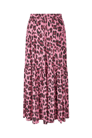 SUNSET MAXI SKIRT NEON PINK