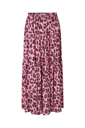 SUNSET MAXI SKIRT NEON PINK