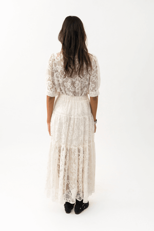 SUNSET MAXI SKIRT CREME