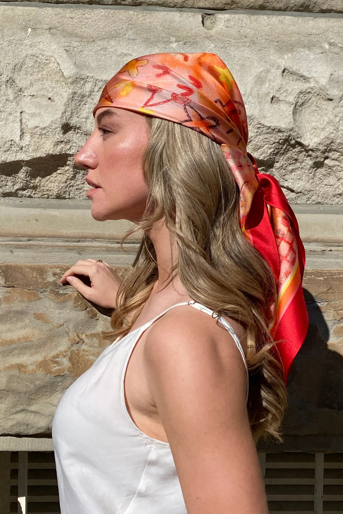 DH X JACKIE GREEN SWEET AS SILK SCARF